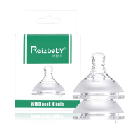 运智贝宽口硅胶奶嘴婴儿护唇奶嘴宝宝硅胶奶嘴小口径奶嘴_护唇花瓣款宽口径_圆孔M3-6个月