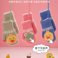 儿童秋冬季保暖手套魅扣2岁加绒加厚可爱卡通男童女童3岁宝宝幼儿小童