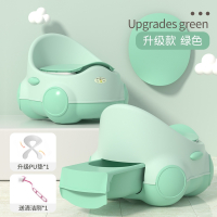 魅扣儿童小马桶坐便器抽屉式加大号男女宝宝便盆尿盆婴幼儿小孩座便器_薄荷绿升级PU垫送清洁刷