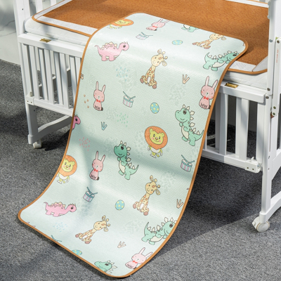魅扣婴儿凉席儿童幼儿园床午睡夏季宝宝藤可用专用草席席子夏吸汗