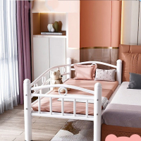 拼接床儿童床带护栏铁艺婴儿男孩女孩公主床智扣单人床小床加宽床边床