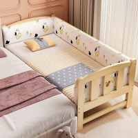 拼接床加宽床木儿童床男孩加床拼床定制智扣宝宝小床拼接大床婴儿床