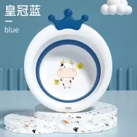 运智贝儿童可折叠脸盆婴儿洗脸洗屁屁盆便携式宝宝专用脸盆_藏青色