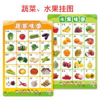 蔬菜水果动物挂图智扣早教启蒙学习认物学前幼儿