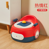 儿童马桶坐便器智扣婴儿便盆孩男专用女小宝宝如厕所幼儿座便尿盆_热情红坐便器PP硬垫1-6岁适用