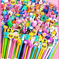 卡通中性笔智扣速干笔可爱超萌创意女生款文具批发水性黑色圆珠碳素水笔儿童学生