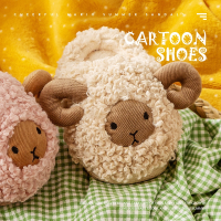 儿童棉拖鞋智扣室内家居毛毛秋冬毛拖鞋冬季棉鞋男童女童小童宝宝拖鞋