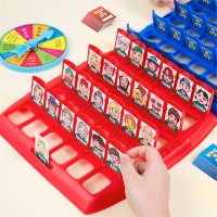 猜猜我是谁桌游智扣儿童类亲子互动思维逻辑训练玩具双人对战通关卡牌_基础款棋盘96张卡礼盒转盘收纳袋