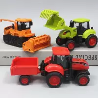 儿童收割机玩具智扣惯性玩具农用拖拉机模型宝宝小汽车仿真农夫车