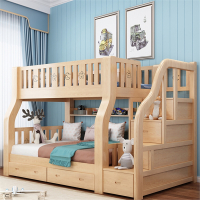 上下床双层床智扣两层高低床双人床上下铺木床小户型儿童床子母床