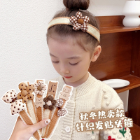 儿童刘海帖魅扣新款碎发宝宝魔术贴发带小女孩粘头发箍蝴蝶结头饰
