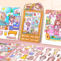 小麻薯贴纸智扣百变衣柜2第二弹手账贴纸ins风少女心卡通可爱女孩全系列换装手帐贴纸diy装饰