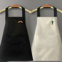 围裙家用厨房 防油男女工作服古达布定制logo印字可爱日系韩版时尚