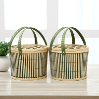 竹编竹篮子杨梅大闸蟹手提篮茶叶端午节粽子时光旧巷礼盒鸡蛋特产竹蓝包装