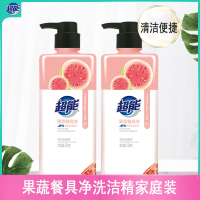 超能APG果蔬餐具净洗洁精清洗奶瓶果蔬家庭装家用750gx2瓶