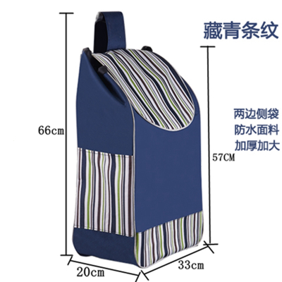 购物车买菜车布袋大号牛津包手推车时光旧巷小拉车拉杆车加厚袋子车袋