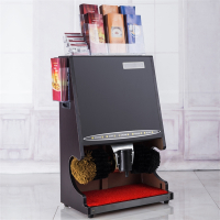 擦鞋机刷鞋机擦鞋器刷鞋器一次性鞋套/擦皮鞋机器时光旧巷全自动感应酒店宾馆大堂电动一次性鞋套/手_雅致黑-磨砂大堂展示板一