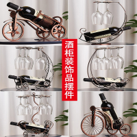 酒柜装饰品摆件现代轻奢简约红酒架时光旧巷客厅家居玄关电视柜工艺品