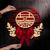 喜字结婚专用婚房布置喜字贴新房装饰时光旧巷门贴卧室囍字套装用品大全37*46CM[适用房门、卧室门]