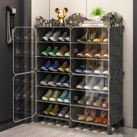 鞋架子家用门口收纳省空间时光旧巷透明鞋盒室内尘宿舍简易鞋柜