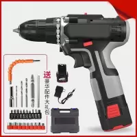 12充电钻大功率双速锂电钻古达手电钻家用钻冲击钻电动螺丝刀工具