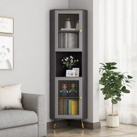 轻奢角柜三角形客厅墙角柜古达卧室转角书柜置物架拐角边角收纳储物柜