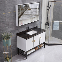 浴室柜现代智能镜柜古达简约小户型落地柜挂墙式卫生间洗漱台组合