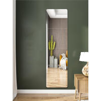 全身穿衣镜子古达贴墙自粘宿舍墙面免打孔小尺寸小块低价玻璃粘贴换衣