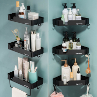 尔沫浴室置物架免打孔卫生间转角架厕所洗手间墙上壁挂收纳酒店用品