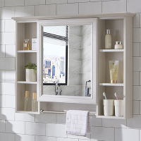 古达浴室镜柜挂墙式镜箱带置物架洗手间梳妆镜子储物收纳柜卫生间frg-203