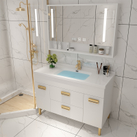 月亮喵定制智能镜浴室柜组合现代简约洗漱洗面台卫生间洗脸池洗手盆卫浴套装