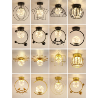 东映之画过道灯简约现代吸顶灯走廊灯创意水晶玄关卧室灯北欧网红阳台灯具