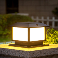 东映之画太阳能柱头灯户外围墙围栏灯花园别墅庭院灯两用大门柱子灯