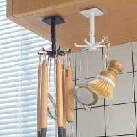 东映之画创意可旋转挂钩厨房收纳挂架免打孔收纳浴室钥匙玄关入户挂钩