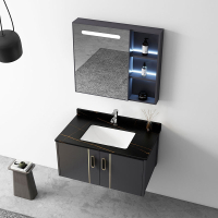 东映之画太空铝蜂窝浴室柜岩板陶瓷盆组合卫生间洗漱台洗脸盆阳台洗手盆柜