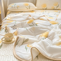 乳胶凉席夏被四件套夏季席三件套可水洗单人宿舍学生折叠席子