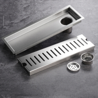 古达长方形地漏淋浴房长条长地漏下水道排水毛发