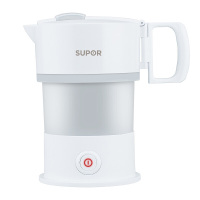 苏泊尔(SUPOR)SW-06S01A电水壶食品级硅胶 实时温显 0.6L折叠水壶 便携式旅行水壶