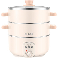 苏泊尔(SUPOR)ZN26YK18电蒸锅8L大容量双层不锈钢电煮锅电蒸笼多功能电火锅