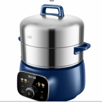 苏泊尔(SUPOR)电蒸锅ZN28YC88家用多功能三层大容量不锈钢全自动炖蒸煮一体锅 孔雀蓝