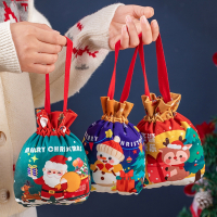 古达圣诞节礼物苹果袋布艺平安夜包装盒幼儿园圣诞装饰糖果袋子礼品袋