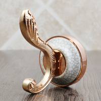 千本 欧式挂衣钩壁挂衣服挂钩大理石陶瓷墙壁单钩单个衣帽钩进门挂衣架