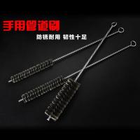 手用长柄黑钢丝管道抛光刷子内孔试管炉通扫清洁去污除锈金属