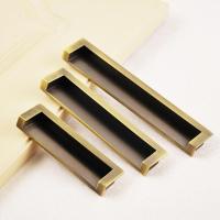 抽屉暗装式拉手 现代简约隐形衣柜把手 嵌入式暗拉手 隐藏把手