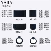 抽屉暗拉手美式黑色明装隐形拉手衣柜暗藏圆环坠把手