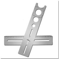 防腐贴墙砖瓷砖钻孔定位器水电地砖万能尺万象定位开孔定位尺开洞