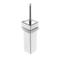 卫生间全铜马桶刷架家用挂墙式长柄厕所清洁刷子陶瓷杯置物架套装