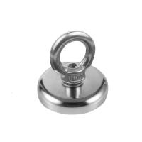 带拉环超强吸盘式磁铁环家用铁硼环形强力电镀抗腐蚀圆型便携式