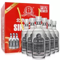 北京二锅头 永丰二锅头 享酌品鉴酒 银标42度500ml*6瓶 整箱装 清香型白酒