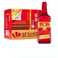 永丰牌二锅头 鸿运当头 42度清香型白酒 出口型小方瓶 红瓶 500ml *12瓶